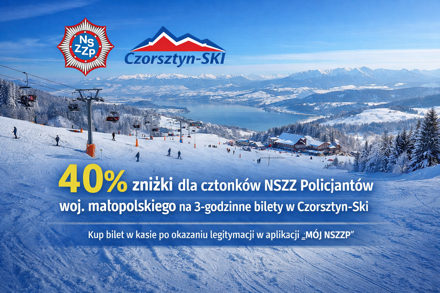 RABAT dla członków NSZZ Policjantów – Czorsztyn-Ski